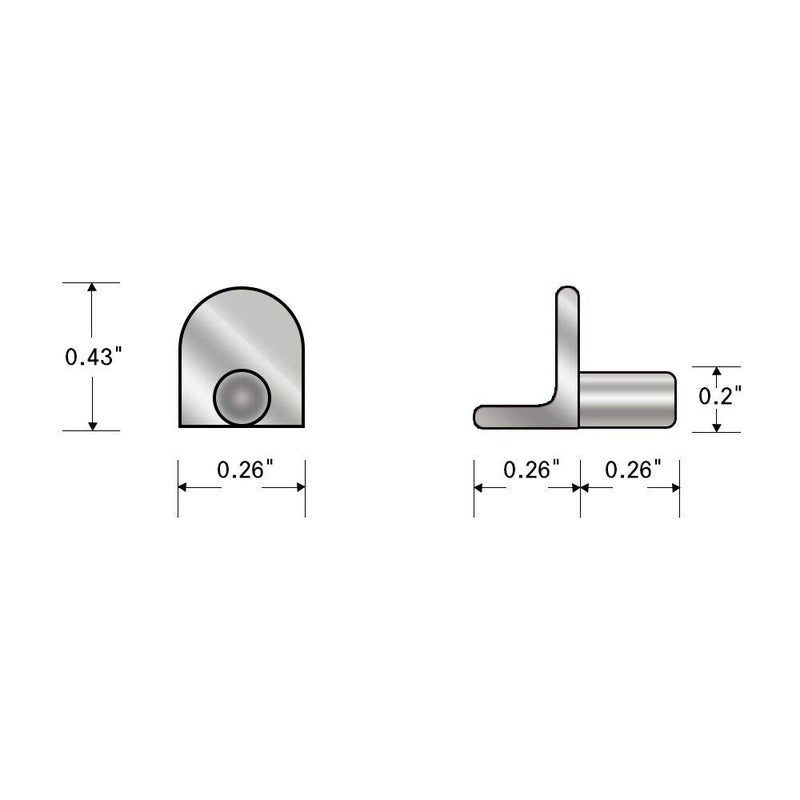 BornFeel Cabinet Shelf Pegs 80 Pack Metal Bracket Support Pins 5mm 1/5 inch L Shaped Shelving Pegs for Kitchen Closet Bookcase Wardrobe Bookshelf Furniture - Image 2